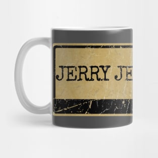 Aliska text black retro - Jerry Jeff Walker Mug